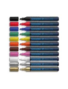 Marker cu vopsea, varf 1-3mm, alb, SCHNEIDER Maxx 270 - Img 4