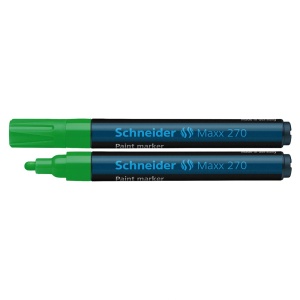 Marker cu vopsea, varf 1-3mm, verde, SCHNEIDER Maxx 270