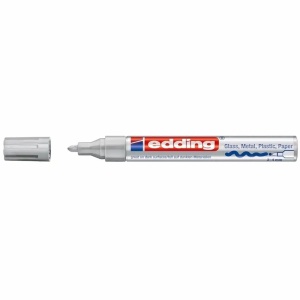 Marker cu vopsea, varf 2-4 mm, argintiu, EDDING 750