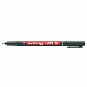 Marker OHP, permanent, 0.3 mm, negru, EDDING 140 S
