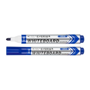 Marker pentru tabla, varf 2.5mm, albastru, DELI