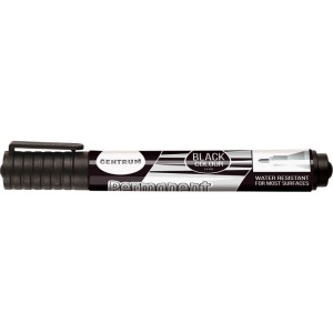 Marker permanent, varf rotund 3 mm, negru, CENTRUM