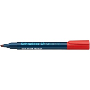 Marker permanent, varf tesit 1-4 mm, rosu, SCHNEIDER Maxx 133