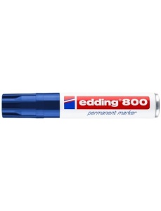 Marker permanent, varf tesit 4-12 mm, albastru, EDDING 800 - Img 3
