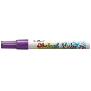 Marker tabla magnetica sticla, violet, ARTLINE Glassboard