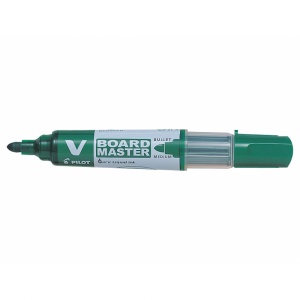 Marker tabla reincarcabil, varf rotund, verde, Vboard PILOT