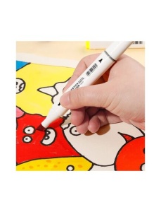 Markere sketching cu 2 capete 1 mm/7 mm, 24 culori/set, DELI - Img 2