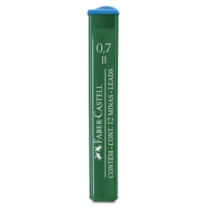 Mine creion mecanic Polymer 0,7 mm B, 12 buc/set, FABER-CASTELL