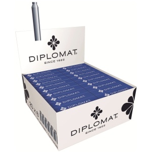 Patroane cerneala stilouri DIPLOMAT, 6 buc/cutie - albastru