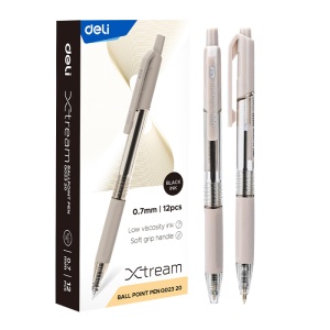 Pix cu mecanism, varf 0.7 mm, negru, Xtream DELI - Img 2