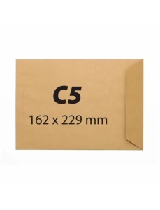 Plic C5 kraft siliconic, 162 x 229 mm, 90 g/mp, 500 buc/cutie