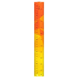 Rigla din plastic, 30 cm, flexibila, DELI 651 - Img 2