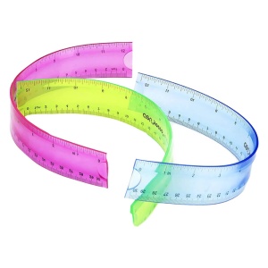 Rigla din plastic, 30 cm, flexibila, DELI - Img 4