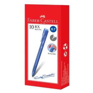 Roller cu gel, varf 0.7 mm, albastru, RX7 FABER-CASTELL - Img 3