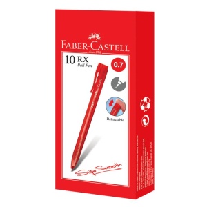 Roller cu gel, varf 0.7 mm, rosu, RX7 FABER-CASTELL - Img 3
