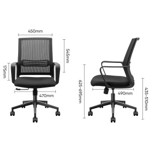 Scaun birou ergonomic 4501 DELI - Img 2