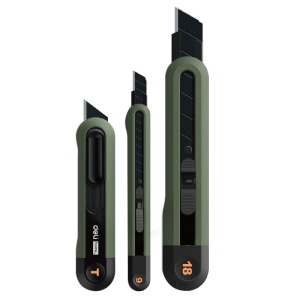 Set 3 cuttere, verde, DELI Home Series