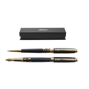 Set cadou stilou si pix, negru, SE268 DACO
