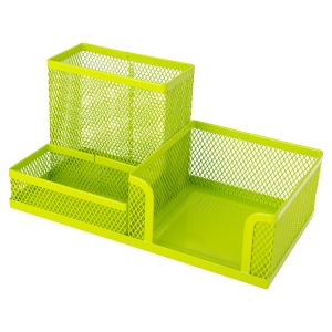 Suport accesorii birou, 3 compartimente, diverse culori, DELI - Img 3