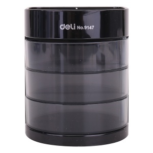Suport accesorii birou, 6 compartimente, negru, E9147 DELI - Img 3