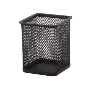 Suport instrumente de scris metalic, negru, D.RECT