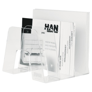 Suport vertical cu 3 compartimente, transparent, HAN Sorter - Img 2