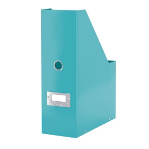 Suport vertical din carton laminat, cataloage, turcoaz, LEITZ WOW - Img 2