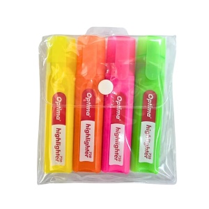 Textmarker fluorescent OPTIMA 720, 4 buc/set