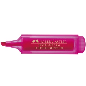 Textmarker super-fluorescent, varf 1-5 mm, roz, 1546 FABER-CASTELL