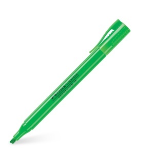 Textmarker, varf tesit 1-4 mm, verde, FABER-CASTELL 38