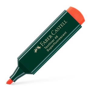 Textmarker, varf tesit 1-5 mm, portocaliu, FABER-CASTELL 1548 - Img 2