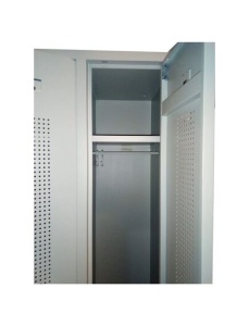 Vestiar metalic cu 3 usi, 87x50x180 cm, gri, CEHA - Img 2