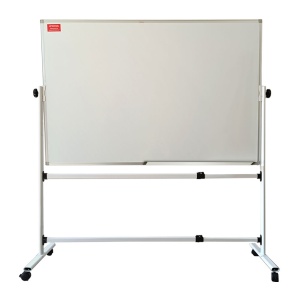 Whiteboard magnetic mobil cu 2 fete 120x180 cm