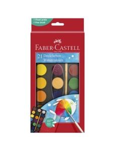 Acuarele 21 culori/set FABER-CASTELL