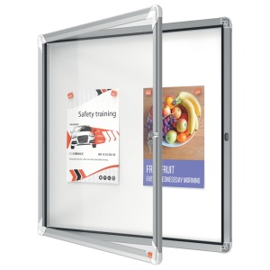 Avizier magnetic pentru exterior, 6 x A4, otel emailat, NOBO Plus Premium - Img 5