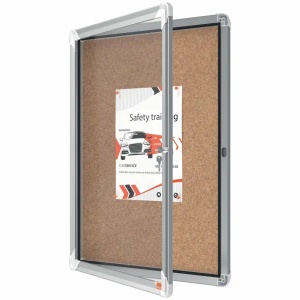 Avizier pluta pentru interior, 4 x A4, rama metalica, NOBO - Img 2
