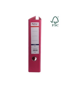 Biblioraft A4 plastifiat interior-exterior, 7.5 cm, roz, OPTIMA - Img 4