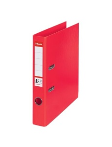 Biblioraft A4 plastifiat PP/PP, 5 cm, rosu vivida, ESSELTE NO. 1 Power