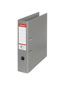 Biblioraft A4 plastifiat PP/PP, 7.5 cm, gri, ESSELTE NO. 1 Power - Img 1