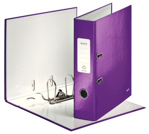 Biblioraft carton laminat, A4, 8 cm, mov, LEITZ WOW 180 - Img 2