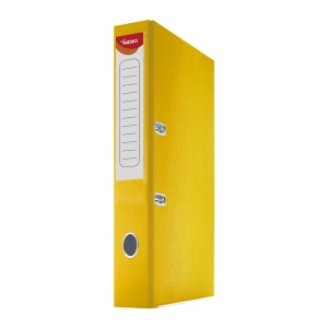 Biblioraft plastifiat, A4, 5 cm, galben, NOKI