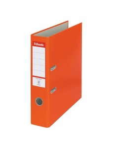 Biblioraft plastifiat, A4, 7.5 cm, portocaliu, ESSELTE Economy - Img 1