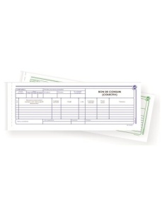Bon consum colectiv autocopiativ 1/2 A4, 2 exemplare, 3 buc/set