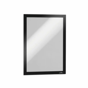 Buzunar autoadeziv magnetic A4, 2 buc/set, negru, Duraframe DURABLE