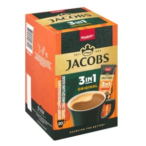 Cafea Jacobs 3 in 1 Original, 24 plicuri/cutie