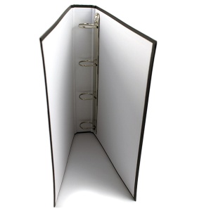 Caiet mecanic A4, 4 inele, 25 mm, carton, cu buzunar, negru, Standard - Img 2