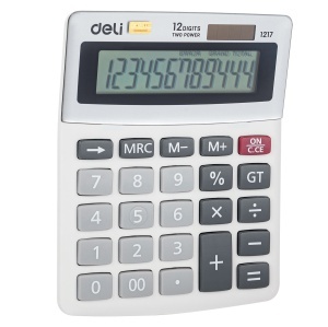 Calculator de birou cu 12 digiti DELI 1217 - Img 2