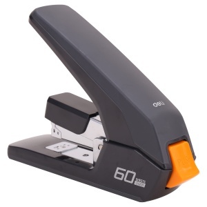 Capsator 60 coli, capse 24/6, plastic, negru, DELI Efortless - Img 3