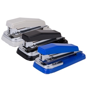 Capsator de birou, 25 coli, rotativ, baza lata, capse 24/6, DELI 414