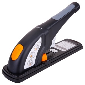 Capsator de mare capacitate, 80 coli, capse 23/13, metal, negru, DELI 0387